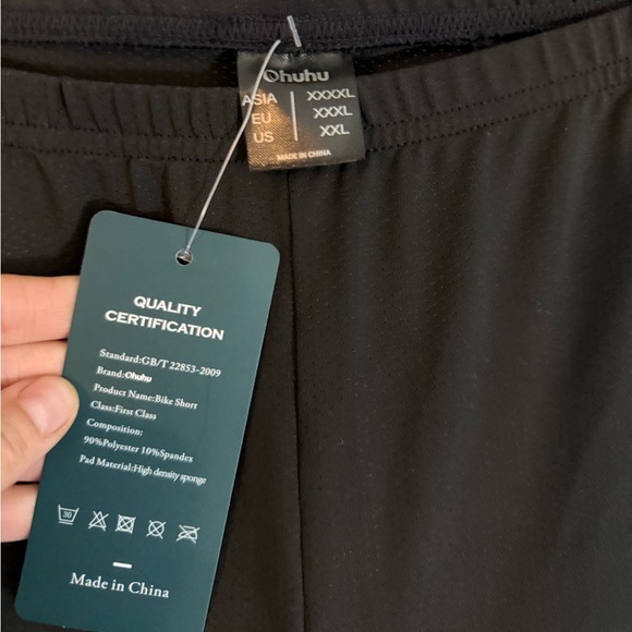 Ohuhu NWT Mens Padded Biking Athletic Shorts Size XXL - Picture 4 of 6